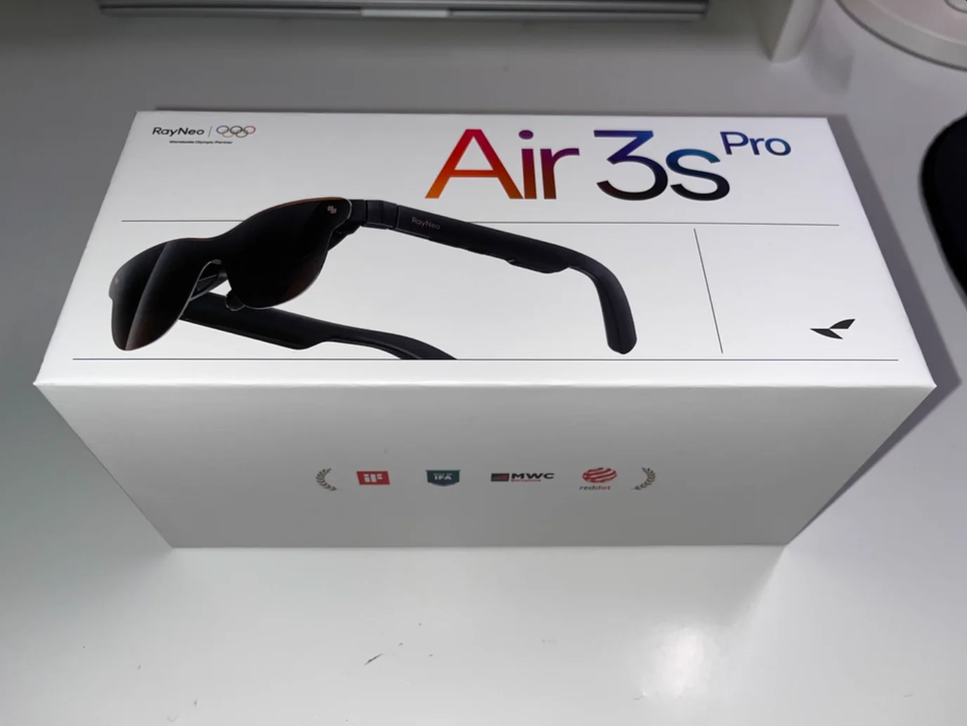 Óculos AR inteligentes RayNeo Air 3S Pro, visualização HD de 135 polegadas, brilho de 1200 lêndeas, som surround 3D