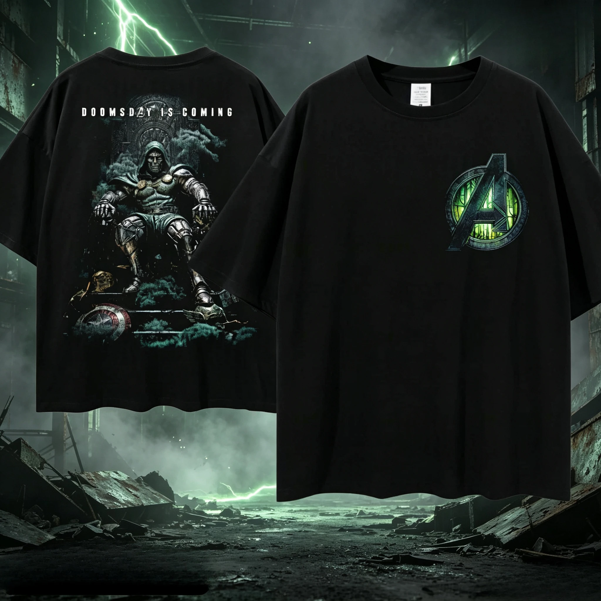 Avengers Doomsday Doctor Doom Doomsday T-Shirt 2026 Summer New Men Women Cotton Oversized T-shirt Streetwear Y2K