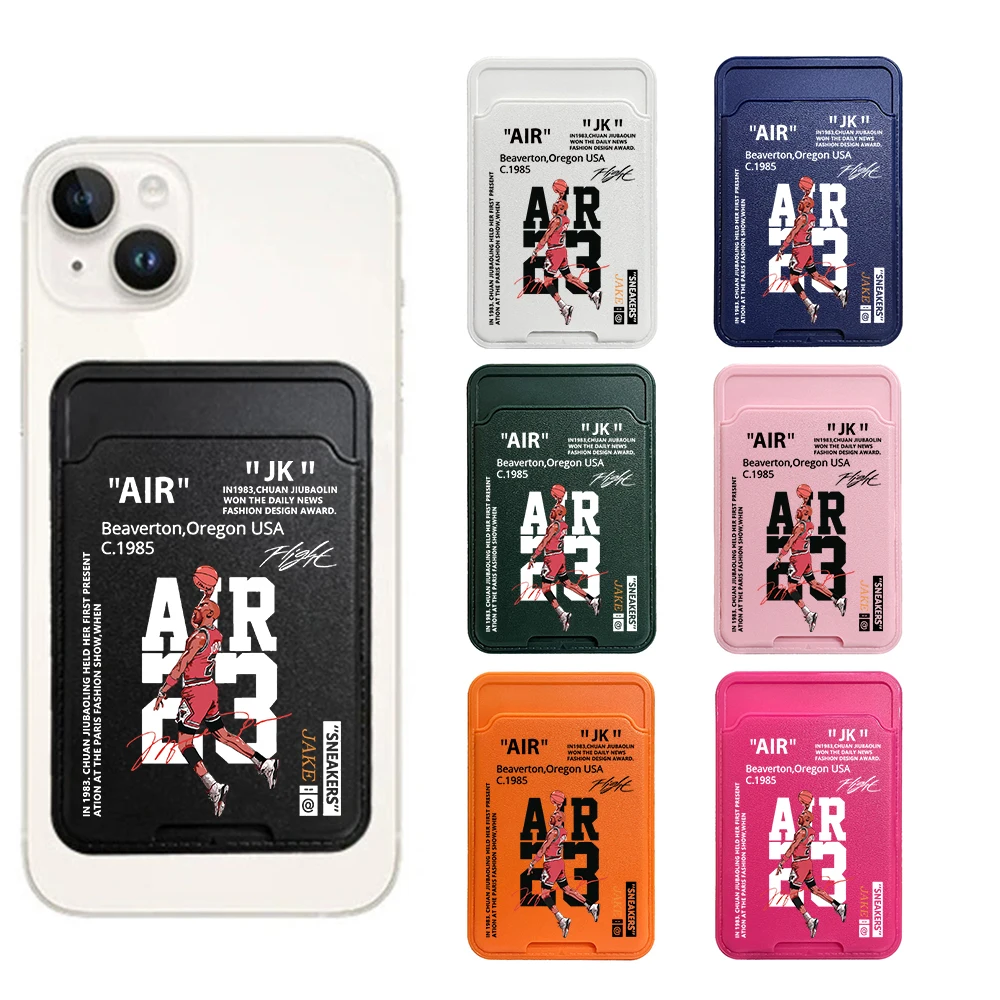 INS Sneakers 23 AIR hard Phone Card Wallet Case Phone Wallet Stick On Credit Card Holder Phone Pocket For Almost All Cell Phone