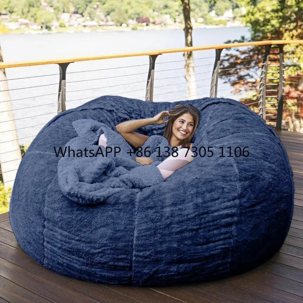 

Lazy sofa sponge bed bean bag double triple bedroom plush bean rice fabric recliner jacket