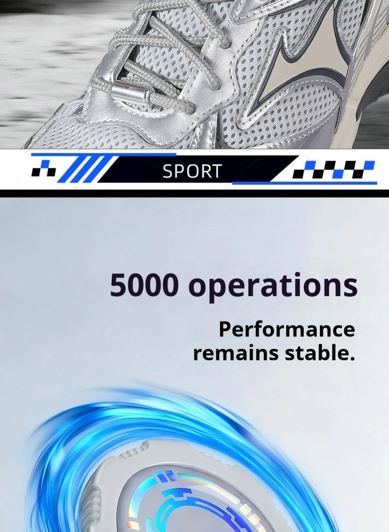 1 Paar Schnürsenkel ohne Schnürsenkel für Tennisschuhe, dickes Seil mit einfacher Drehverschluss-Schnalle, einfaches Schnürsystem, Schuhzubehör. – Detail 4