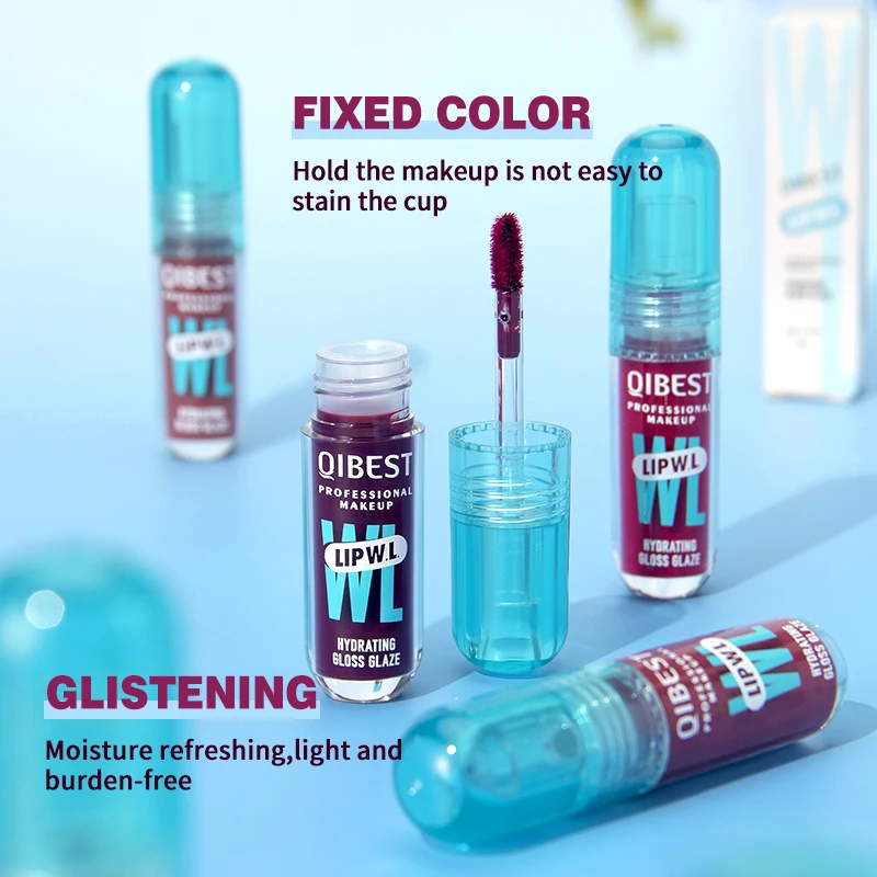 1 szt. błyszczyk do ust w kształcie lustra, nawilżający, lekki, nie tłusty, długotrwały połysk, błyszczyk do ust nie przywierający do kubka