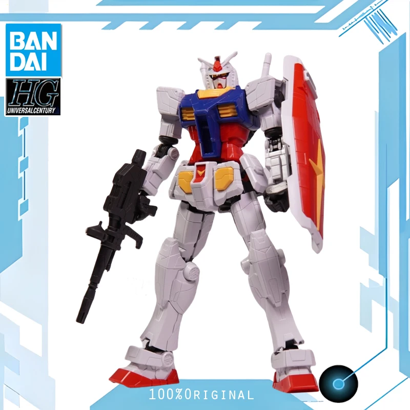 

BANDAI Anime HG 1/144 RX-78F00 GUNDAM&G-DOCK Gundam Model Kit Robot Quality Assembly Plastic Action Toys Figures Gift