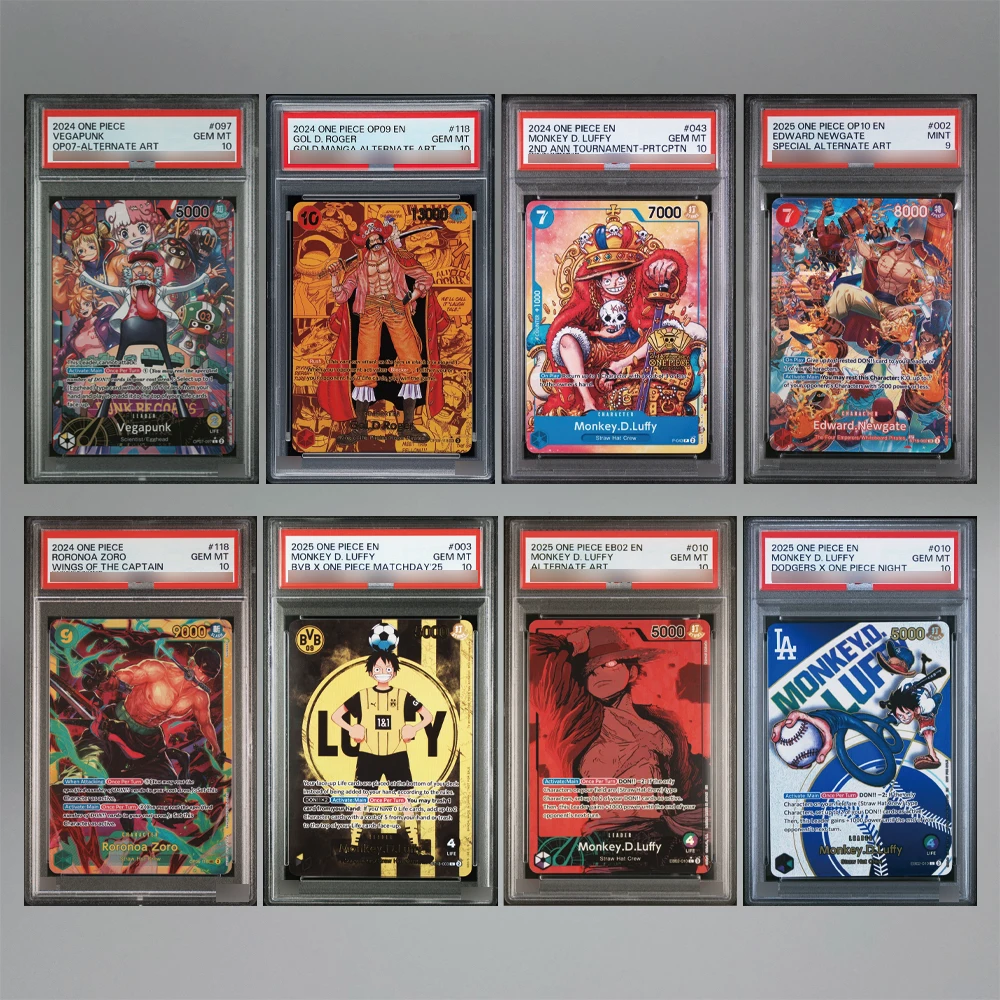 

DIY Self-made Anime OPCG Game Card English Version Roger Luffy Zoro Newgate 10Points Rare Rating Card Collecting Card Gift