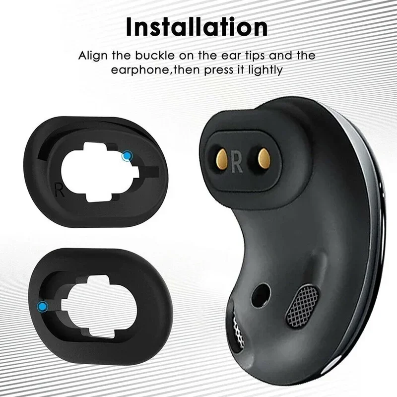 2/3 Pairs Silicone Adapter Ear Wing Tips Replacement Earbuds Tips for Samsung Galaxy Buds Live Accessories Rubber Earbuds Tips