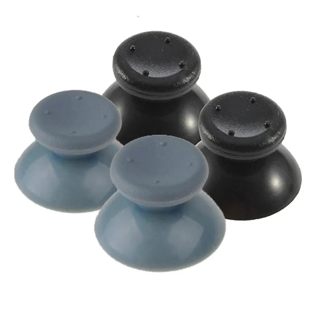 100 sztuk nakładek na analogowe gałki (thumbsticky) do kontrolera Microsoft Xbox 360, czarne/szare, grzybkowe nakładki na joystick. — zdjęcie produktu 2