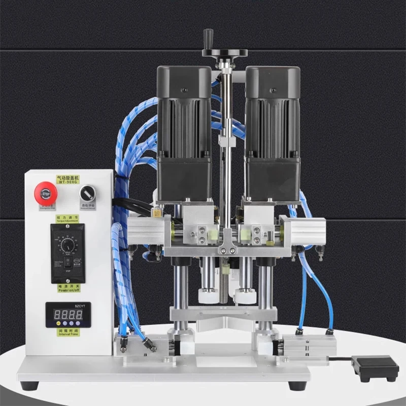 New WT-0XGAutomaticScrewing Capping Sealing hine Pneumatic Capper Rubbing Sealer Fixture Models Optional Bottle
