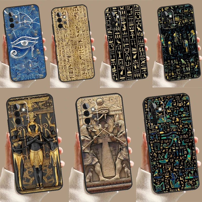 Egypt Pharaoh Mural Case For Samsung Galaxy A35 A55 A25 A15 A51 A71 A12 A32 A52 A13 A33 A53 A14 A34 A54 Cover