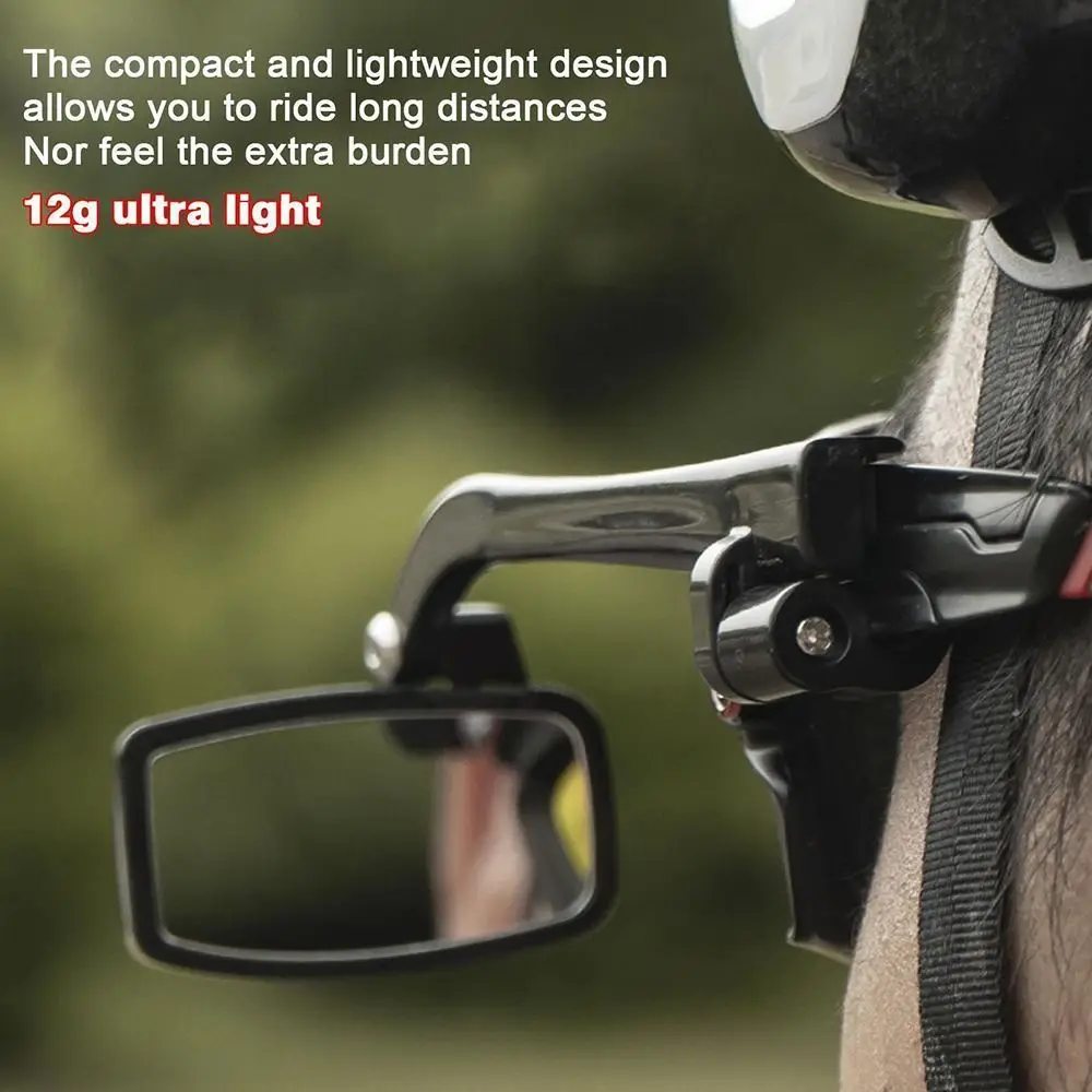 New Rear Eyeglass Riding Mirror Acrylic 360 Degree Rotation Bicycle Mirror Hanging Glasses Rearview Mirror Cycling