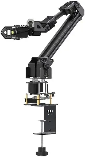 

5 + 1 DOF High-Torque Serial Bus Servo Robotic Arm Kit Based On ESP32 2-DOF Wrist Joint Wire-Less Control Compatible with LeRobo