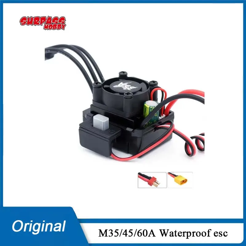 

SURPASS HOBBY M35A M45A M60A ESC 2-3S Встроенный водонепроницаемый регулятор скорости BEC для 1/10 1/12 1/14 1/16 1/18 RC Buggy Monster