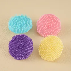 1pc Shampoo Brush Head Massage Shampoo Massage Bath Ptr Shampoo Brush Soft Silicone Unclog Scalp Easily Bath Tool