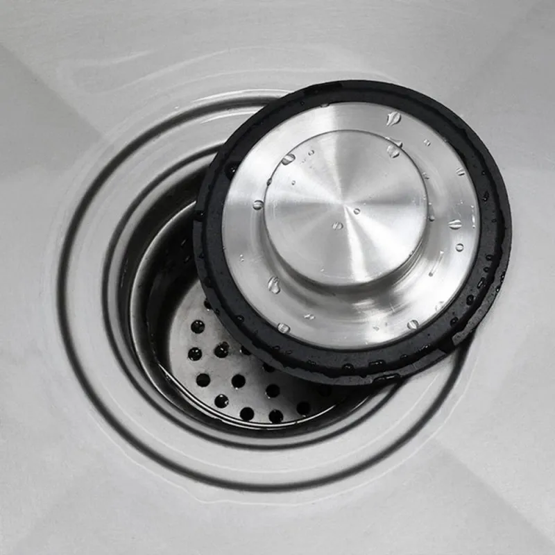 

Kitchen Stainless Steel Sink Stopper Garbage Disposer Basin Clog Kitchen Waste Grinder Cover Sink Water Tank Cover