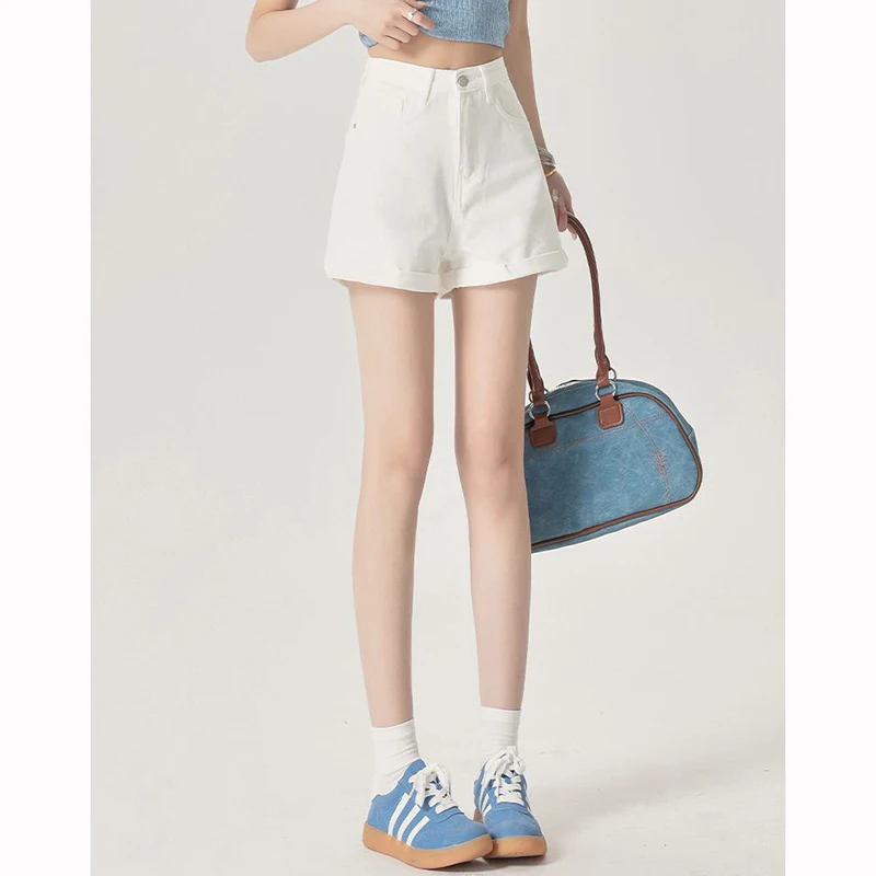 Summer Female Comfortable Daily Leisure Jeans Girls High Waist Thin Short Pants Hot Sale Women Fashion Denim Shorts