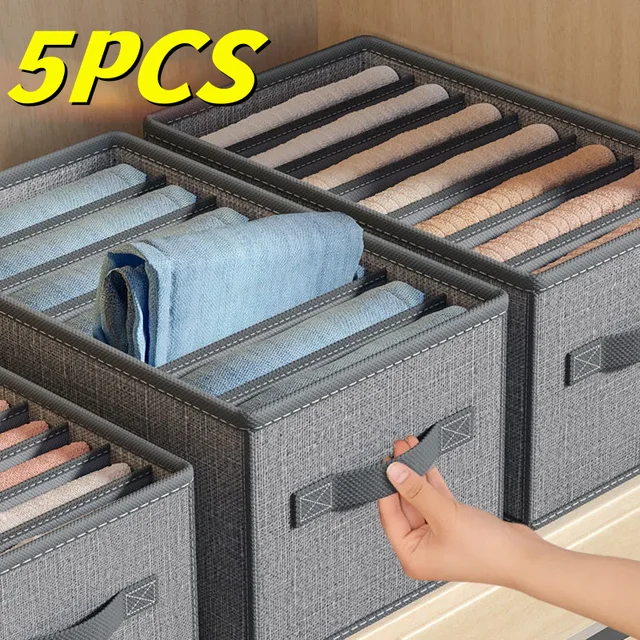 Closets Clothes Organizer Pants Jeans Storage Box Cabinet Organizer Drawers Underwear Socks T Shirt Wardrobe Storage Organizers AliExpress