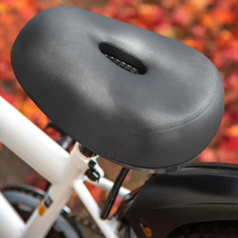 

Soft Bike Seat Wide Mountain Bike Saddle Universal Breathable Four-Corner Spring Bicycle Seat Cushion Outdoor Bike Accessories