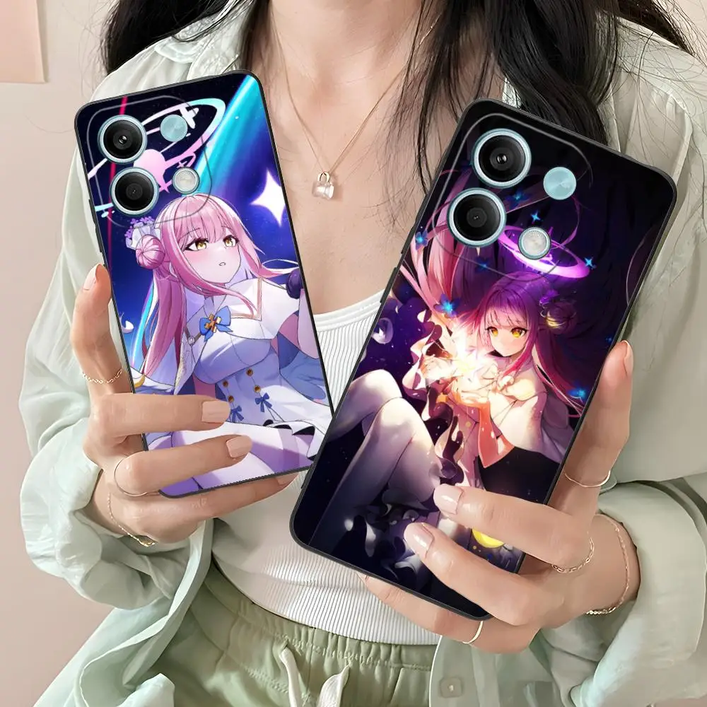 

Синий архив Misono Mika Чехол для телефона для Xiaomi Redmi Note 14 13 12 11 S Pro Plus 4G 5G Красочный чехол с принтом для мобильных телефонов