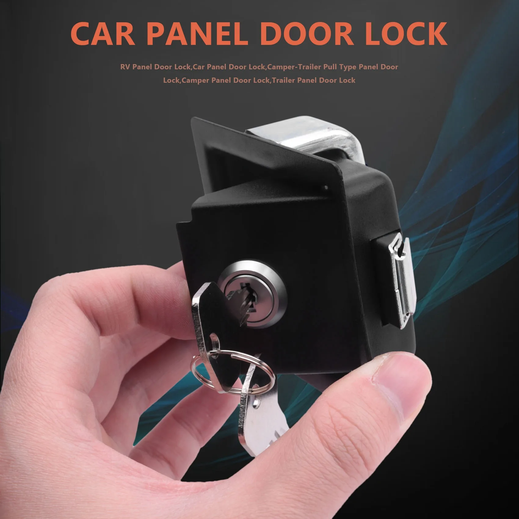 Rv Car Paddle Entry Door Lock Latch Handle Knob -Trailer Pull Type Panel Door Lock