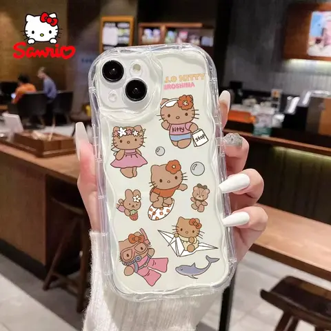 Cinnamoroll Phone Case Fall Prevention Girls Iphone Case Hello Kitty Cartoon Accessory Mobile Phone Shell Sanrio Gift for Girl