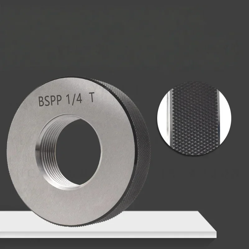 1PCS BSPP Taper Pipe Thread Plug Ring Gauge Measure Tool BSPP 1/16 1/8 1/4 3/8 1/2 3/4 1''-- 1''1/4 1''1/2 2''-- 2''1/2 3''--