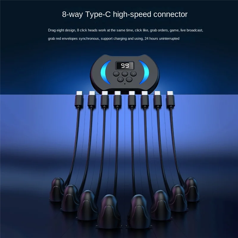 Мобильный телефон экран автоматический кликер регулируемое соединение физическое моделирование клик на палец экран устройства автоматический кликер-A