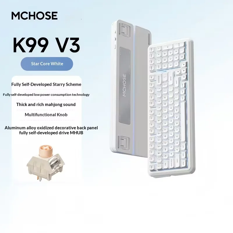 MCHOSE K99 V3 メカニカルキーボード 2.4G Bluetooth RGB