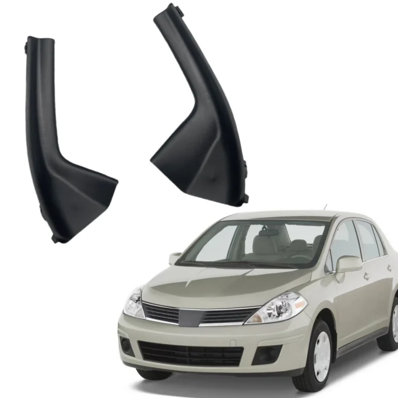 1 par de accesorios de cubierta exterior de rejilla de capó de coche LHD 66895-EL000 66894-EL000 para Nissan Versa Sedan Hatchback Tiida Latio C11
