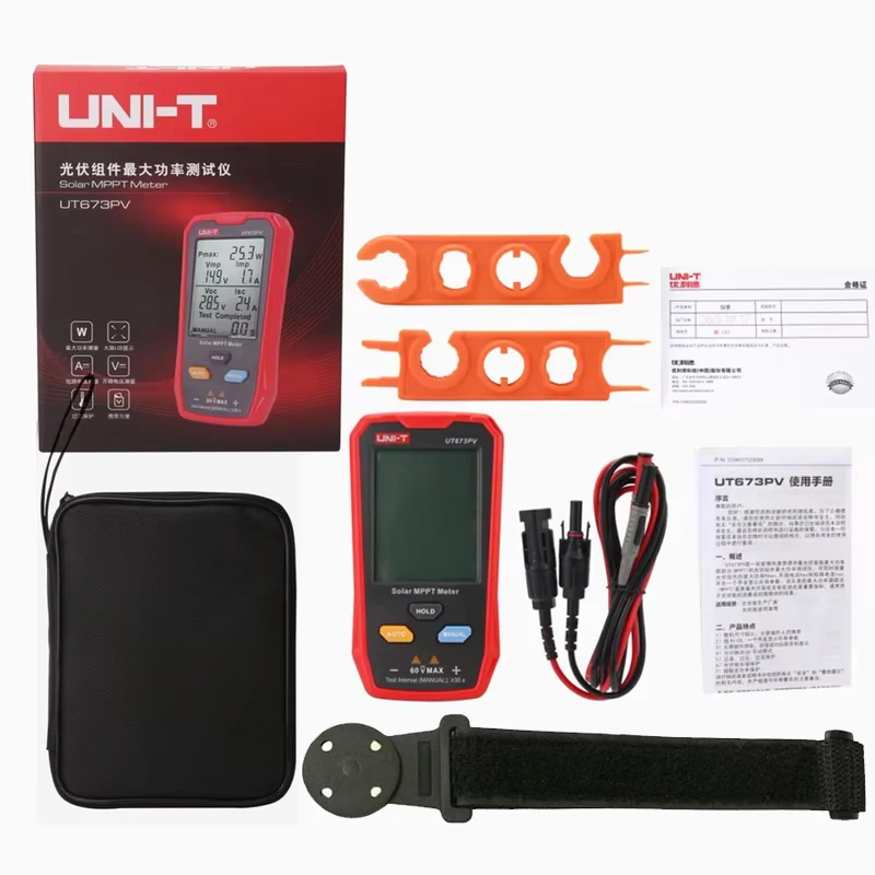 UNI-T UT673PV المقتفي للطاقة الشمسية الضوئية أقصى اختبار الطاقة الضوئية الألواح المقتفي Pmax Vmp Lmp Voc Lsc اختبار متعدد