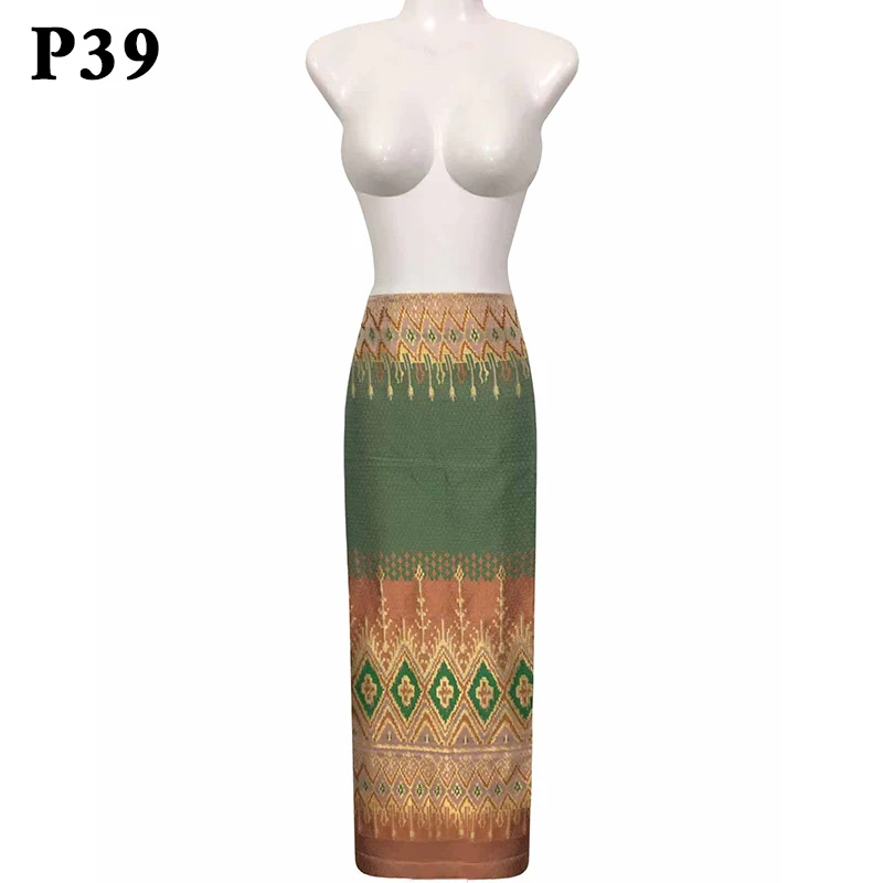 NEW Thai Traditional Dress Women Hight Waist Tube Skirt Xishuangbanna Dai Style Malaysia Ethnic Festival Party Dance Costume view 5
