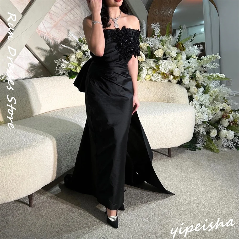 Customized Elegant One-shoulder A-line Evening Dresses Beading s Formal Occasion Gown robe pour cérémonie de mariage vestidos pa