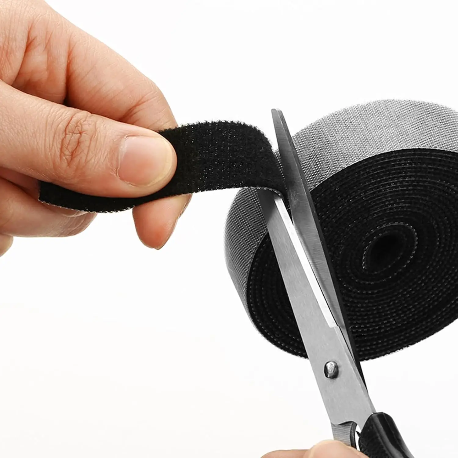 5m Hook and Loop Tape Roll Self Adhesive Velcro Cable Ties Fastening Strap for Cable Management Office Home Organization