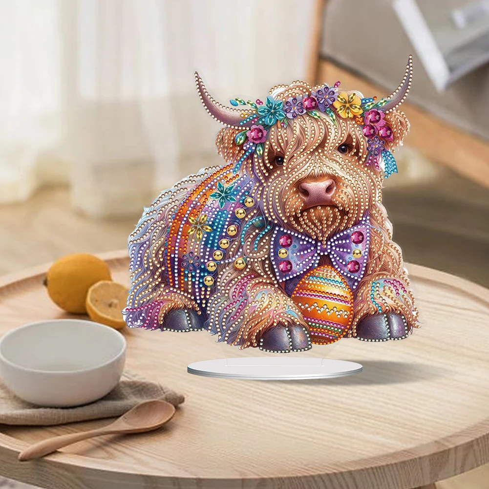 2D/مسطحة الياك لتقوم بها بنفسك سطح المكتب الماس الفن أطقم جانب واحد الحفر 5D DIY بها بنفسك الماس الفن منضدية زينة شكل خاص للديكور المنزل