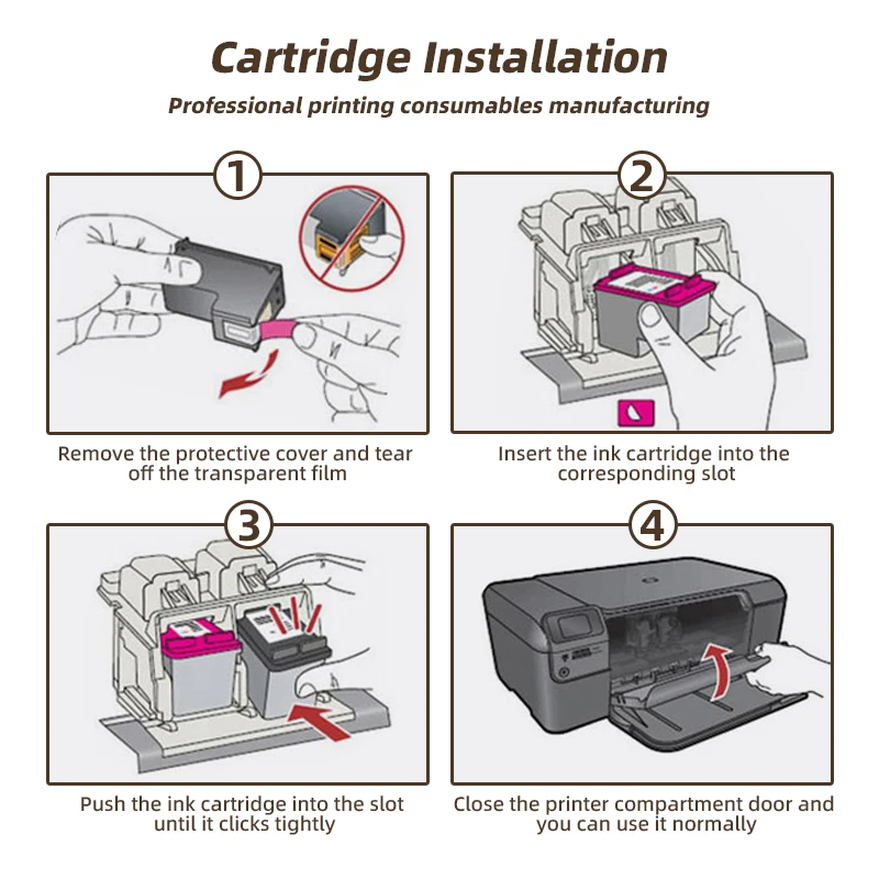 338XL343XL Ink Cartridge Replacement For HP 338 343 For HP338 343 For HP PSC 1507 1510 1600 1610 1610v 1610xi 2350 2355 Printer