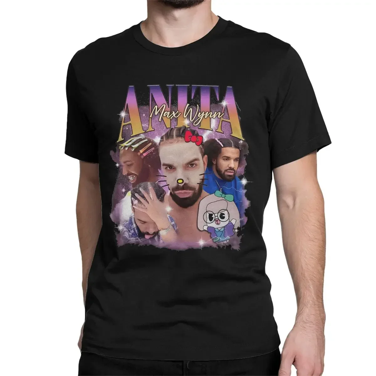 Anita Max Wynn Retro Drake Meme T Shirts Men Women Pure Cotton Casual T-Shirts Crewneck Tees Short Sleeve Tops Summer