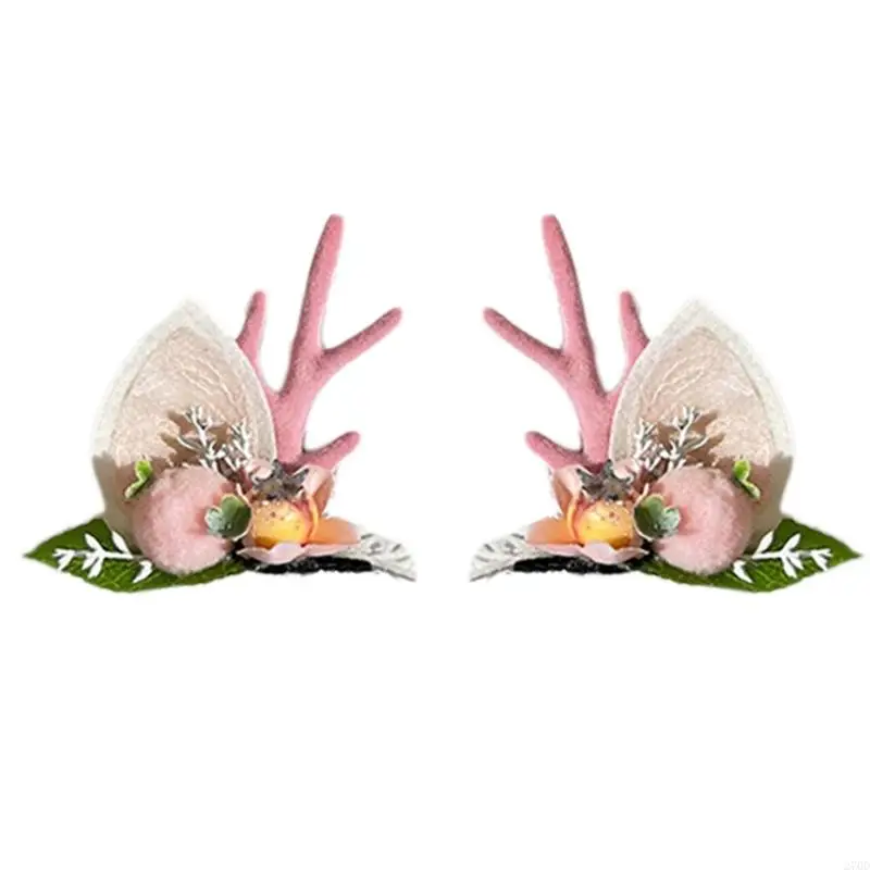 270D Cosplay Hoofdband Kerst Elanden Hoorn Vorm Haarhoepel Festival Party Hoofddeksel voor Kid