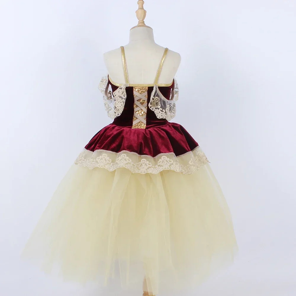 

Children Gauze Dress Palace Tutu Long Skirt Stage Performance Costume