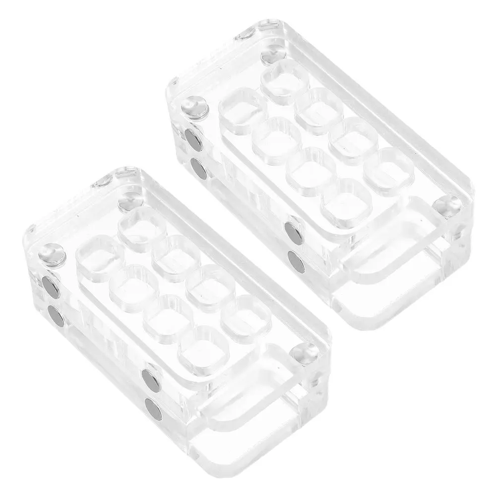 

2Pcs Portable Watercolor Palette 8 Grid Mini Paint Box Travel Mixing Tray Compact Lightweight Case for Artists