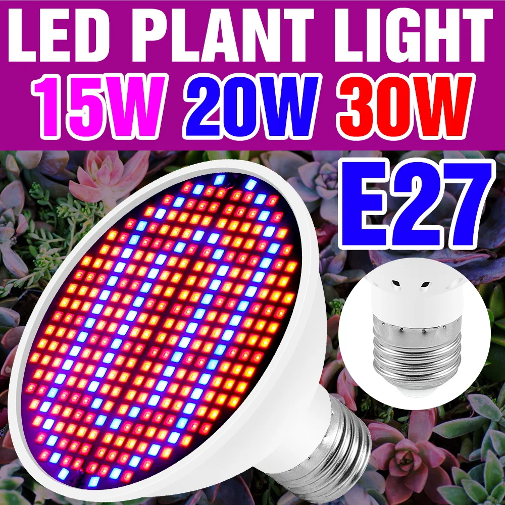 

Светодиодная лампа для выращивания растений 25 Вт, E27/E26, полный спектр, для гидропоники, AC85-265V, для комнатных растений, овощей, фруктов в горшках, дополнительное освещение