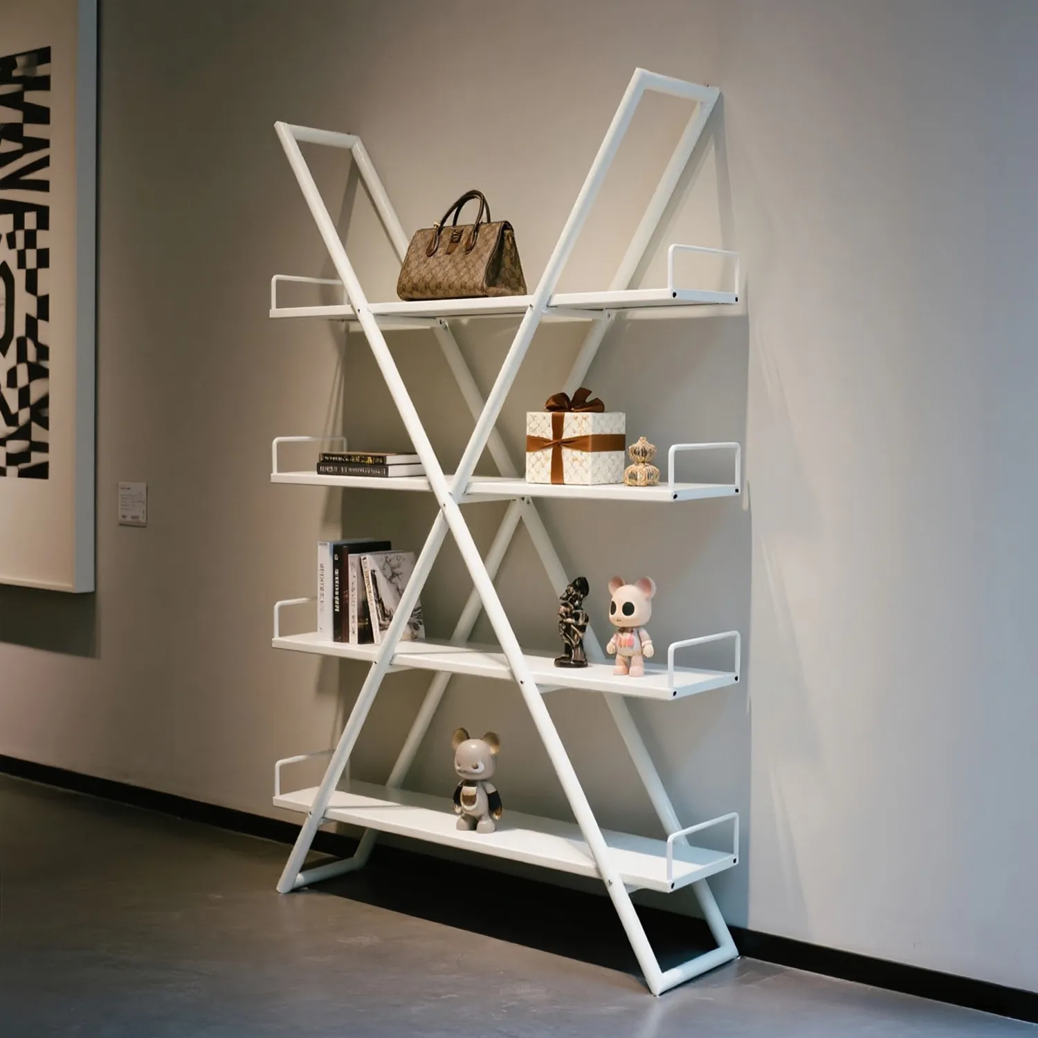 Beauty salon display rack, nail polish gel display rack, cosmetics design multi-layer storage rack, display cabinet shelf