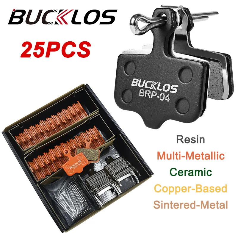 

25 Pairs BUCKLOS Bicycle Hydraulic Disc Brake Pads Mountain Bike Brake Pad for SRAM LEVEL DB1 3 5 Avid ELIXIR1 3 5 7 9 MTB Parts