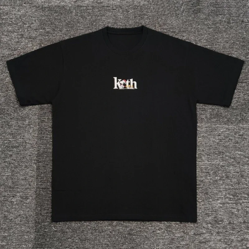 2025 Summer Kith FW Logo T Shirt Men Women High Quality Flower Bird Print Couple T-Shirt Loose Kith Short Sleeve Tees Tops