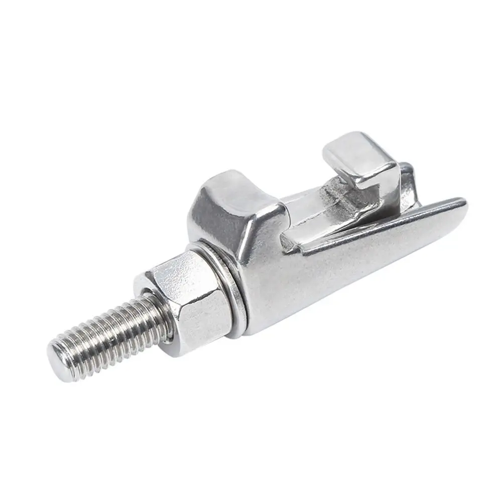 1Pcs M8 M10 M12 ISO Double Claw Clamp 304 Stainless Steel MF Flanges Hook Type Bolt Clamp Quick Mount ISO-K Flanges