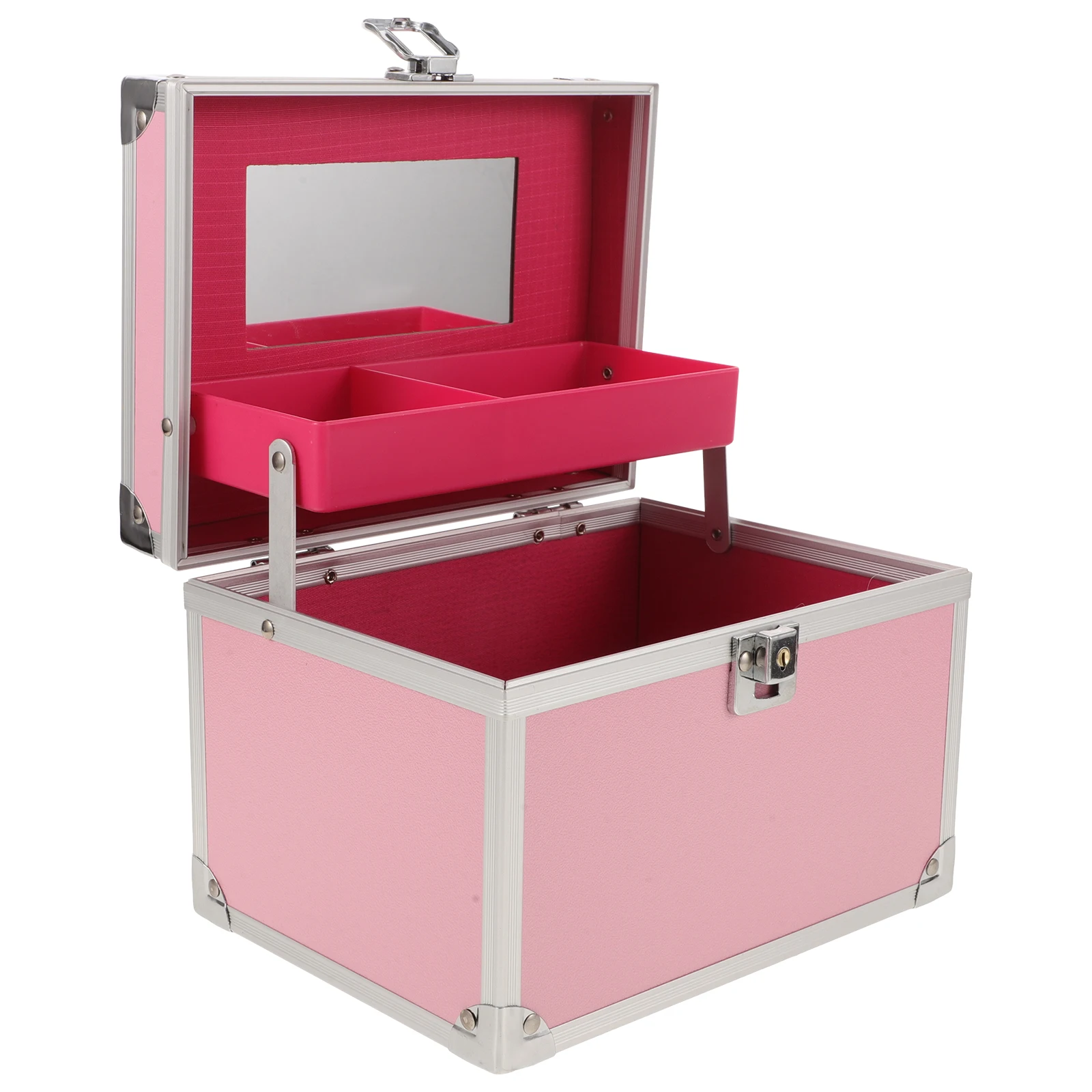 

Portable Aluminum Box Versatile Tools Storage Container Suitable for Home Office Schools Outdoor Trips Massage Tool Box