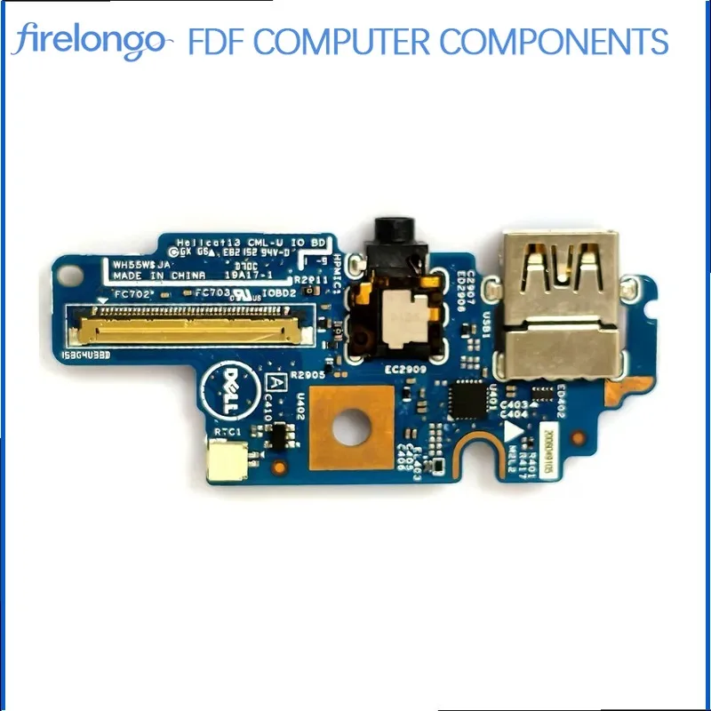 For Dell Inspiron 13 7300 7306 USB Audio Board SD Card Reader Board 19A17-1 Replacement