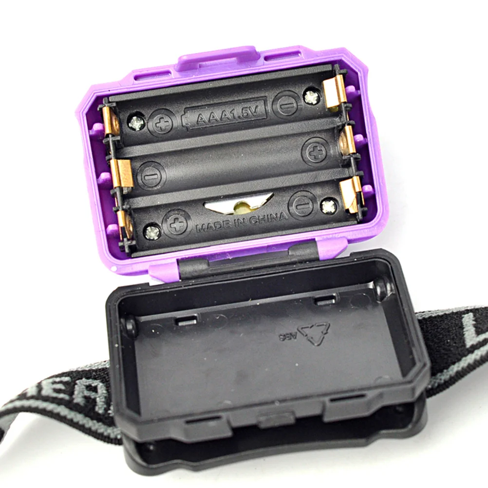 

Headlamp Waterproof LED Flashlight 120 Lumens Adjustable Strap Lightweight Running Camping Hiking Fishing Hunting Jogging Purple