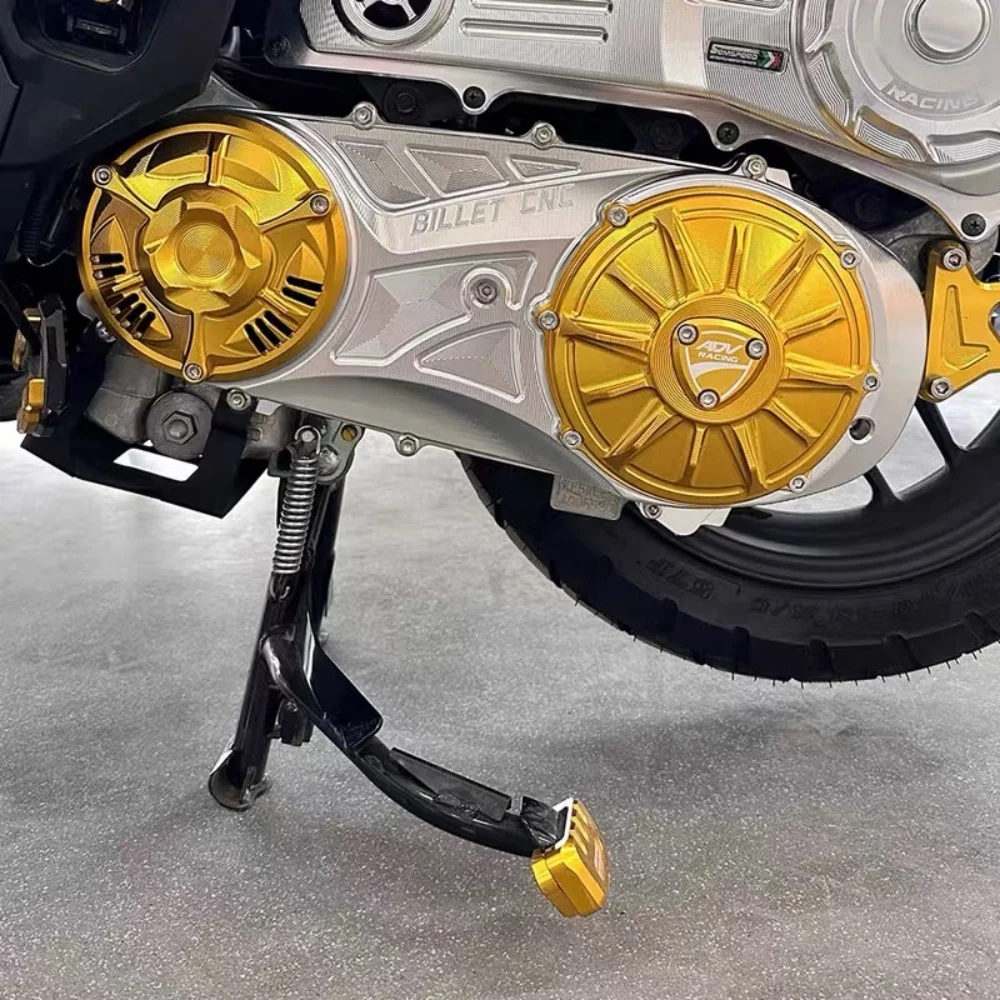 For ADV160 2021-2025 CNC Aluminum Alloy Transmission Cover Chain Guard Transparent Design Anti-dust Protector Mod Accessories