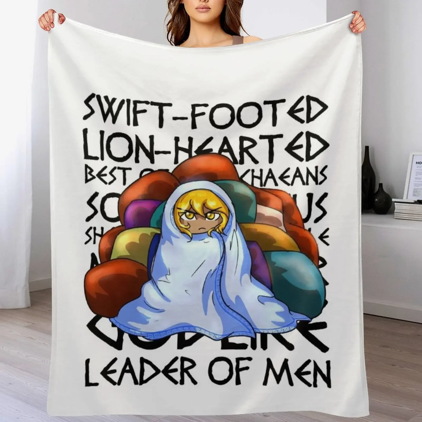 

Epithets of Achilles Throw Blanket Fashion Sofas Furrys Luxury Thicken Comforter Blankets