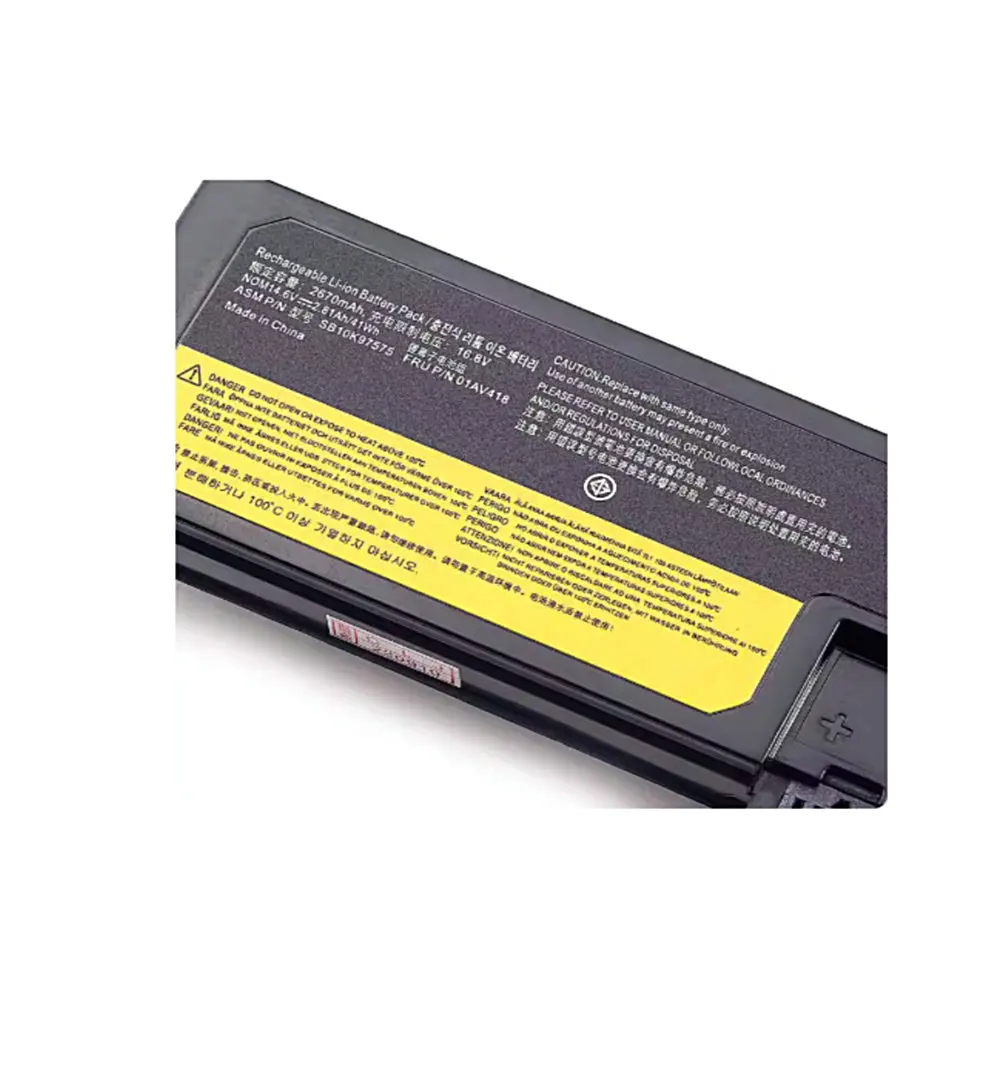 14.6V 41Wh 01AV415 For Lenovo ThinkPad E570 E570C E575 Series Laptop Battery 01AV417 01AV416 01AV418 SB10K97575 SB10K97571