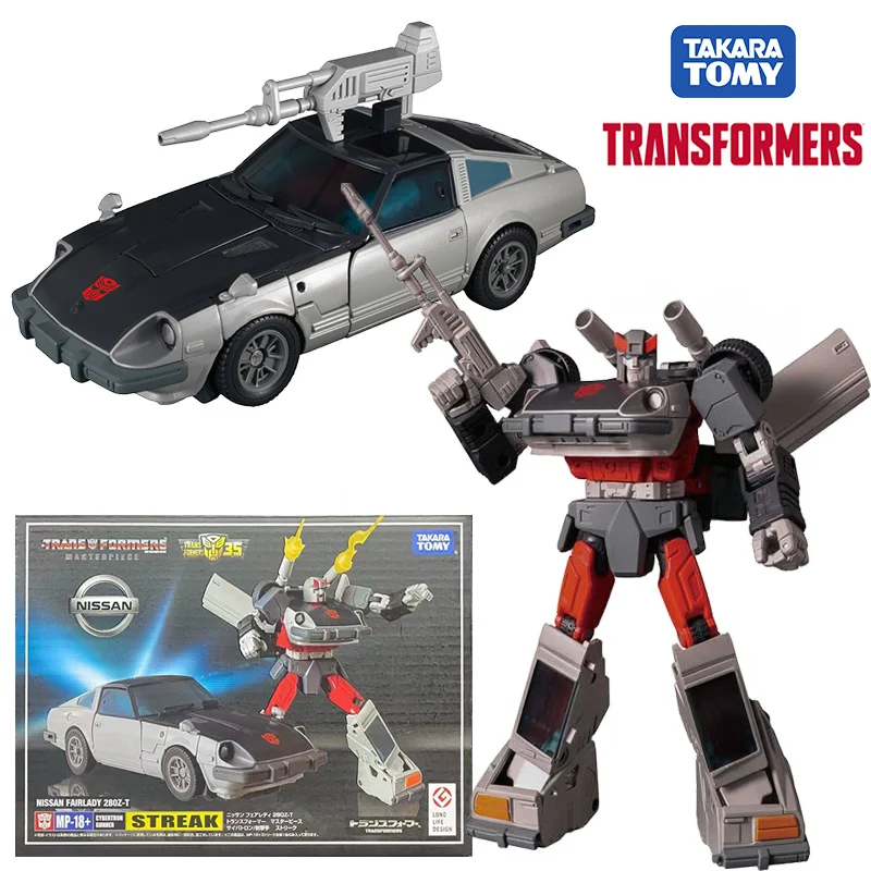 Takara Tomy Transformers Masterpiece MP-18+ Streak Anime Color Edition 12Cm Original Action Figure Model Toy Gift Collection