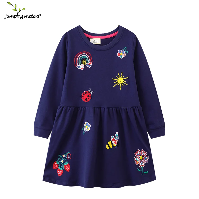 

In Stock Autumn New Style Toddler Girls' Embroidered Pattern Long Sleeve Princess Dress Children's Dress Distribution